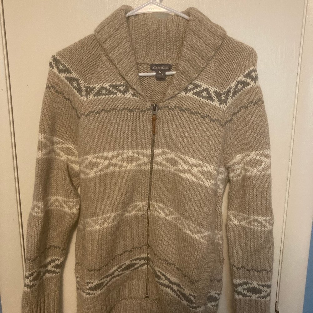 Womens Eddie Bauer Small Wool Cardigan